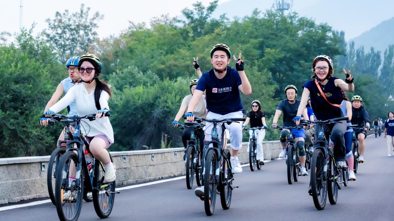 「騎行雁棲湖，凝聚團隊力！」 一日騎行團建，挑戰(zhàn)與美景同行！